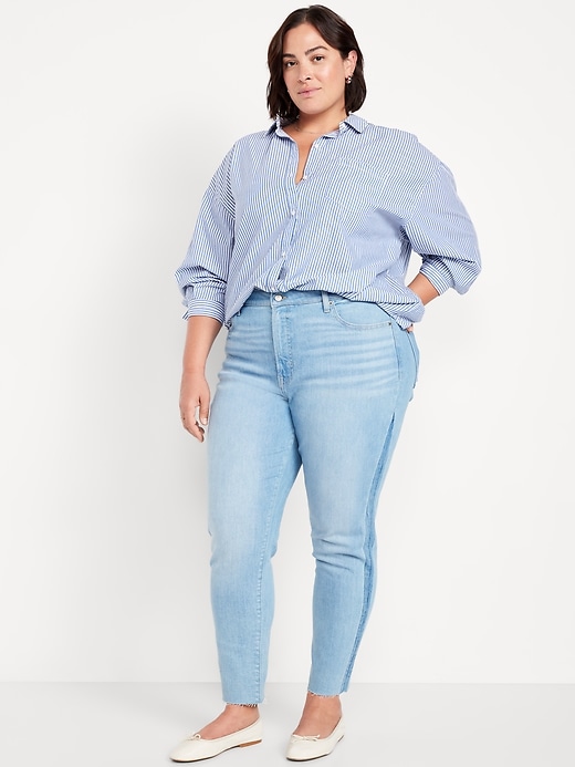Image number 4 showing, High-Waisted OG Straight Cut-Off Ankle Jeans