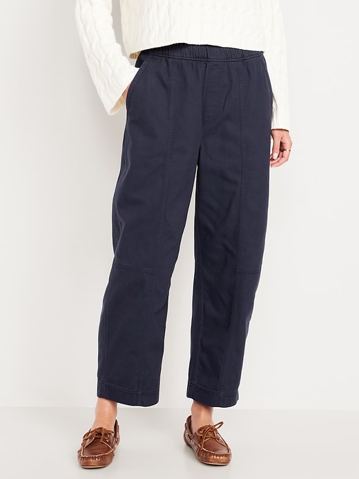 Image number 2 showing, High-Waisted Barrel Ankle Pants
