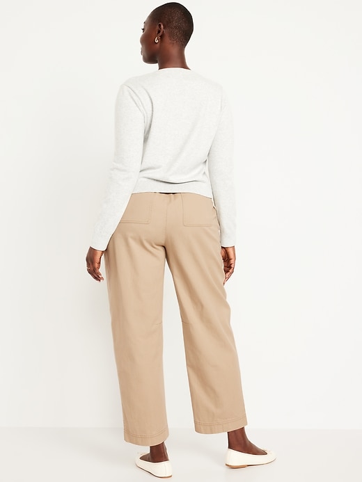 Image number 6 showing, High-Waisted Barrel Ankle Pants