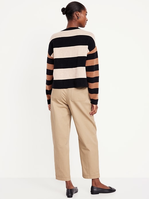 Image number 3 showing, High-Waisted Barrel Ankle Pants
