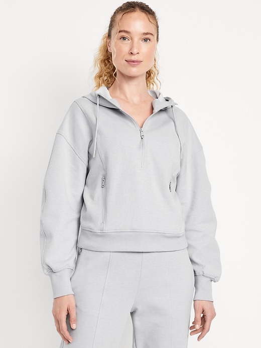 Image number 1 showing, Dynamic Fleece Half-Zip Hoodie Sweatshirt