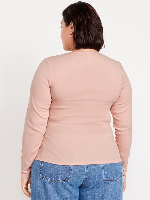 Image number 8 showing, Long-Sleeve Square-Neck Top