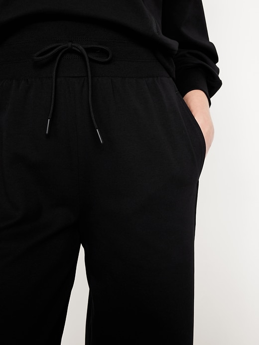 Image number 3 showing, Extra High-Waisted Dynamic Fleece Wide-Leg Sweatpants