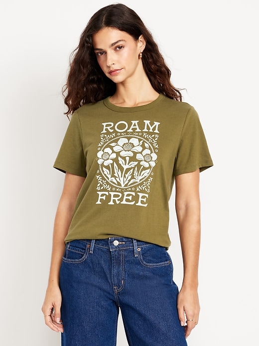 Image number 1 showing, EveryWear Crew-Neck Graphic T-Shirt