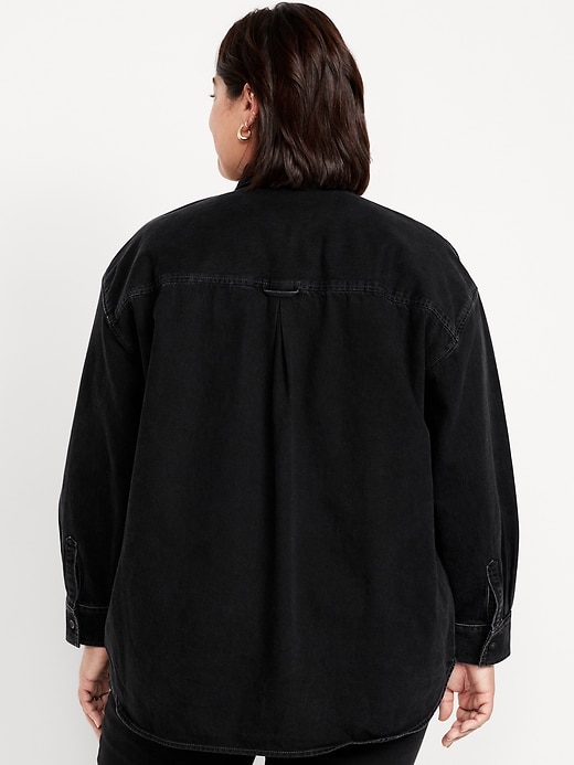 Image number 7 showing, Denim Button-Down Boyfriend Shirt