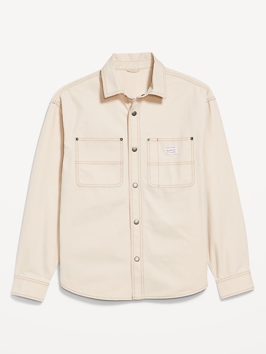 Image number 4 showing, Oversized Canvas Workwear Shacket