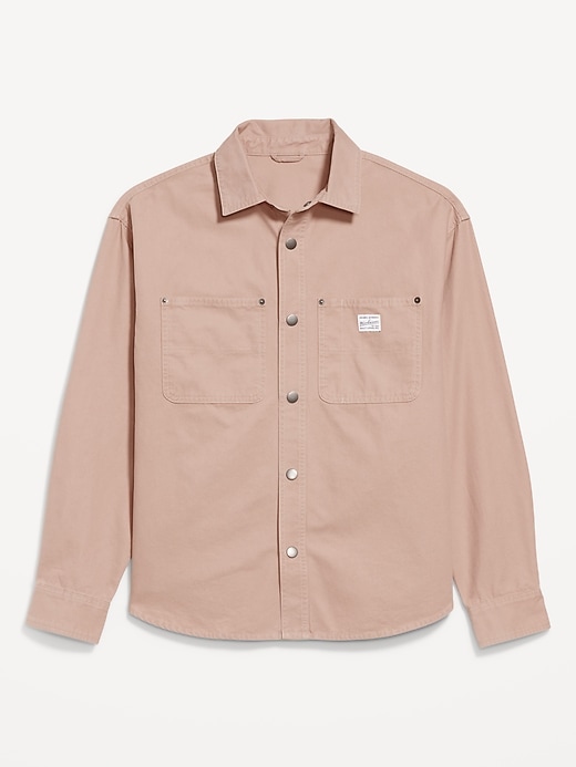 Image number 4 showing, Oversized Canvas Workwear Shacket