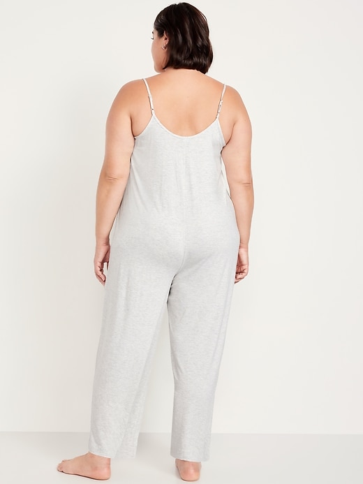 Image number 8 showing, Knit Jersey Pajama Jumpsuit