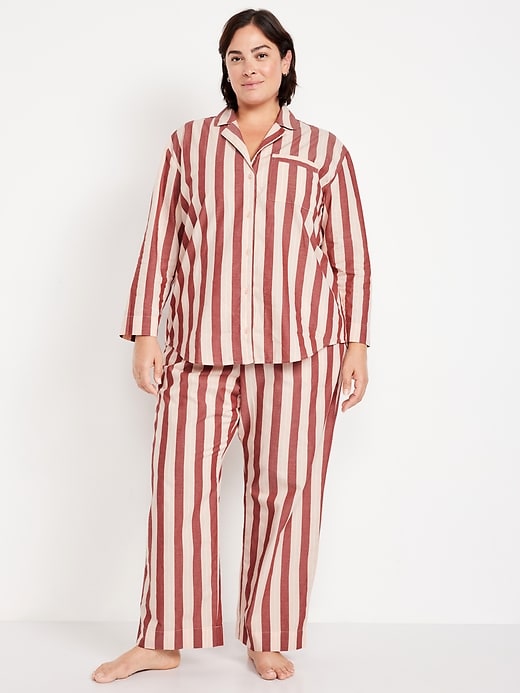 Image number 7 showing, Poplin Pajama Pant Set