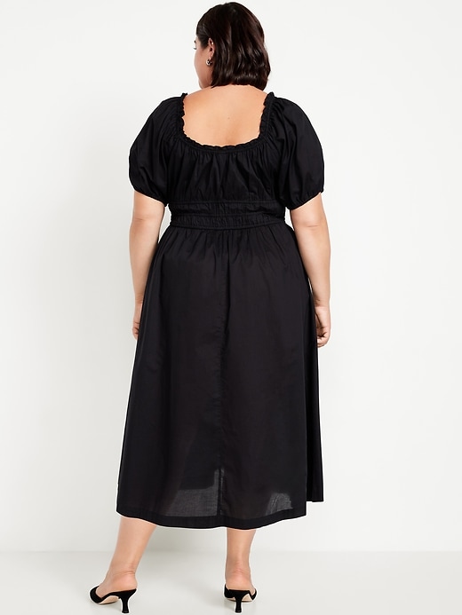 Image number 6 showing, Fit & Flare Puff-Sleeve Midi Dress