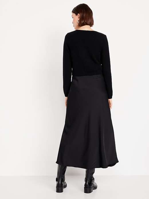 Satin Maxi Skirt