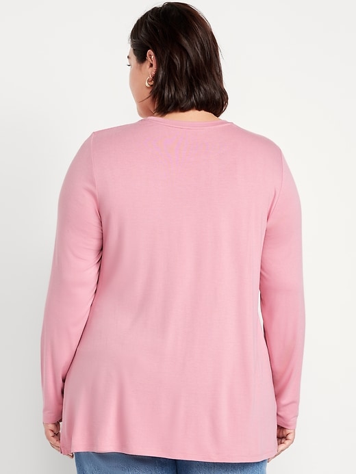 Image number 7 showing, Luxe Long-Sleeve Crew-Neck Tunic