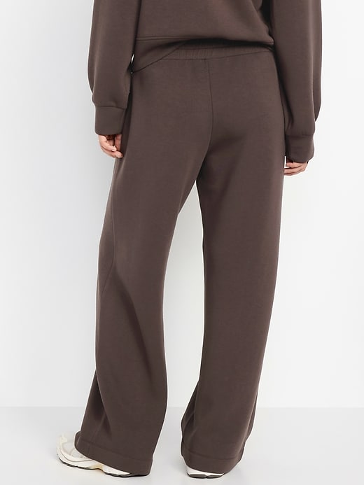 Image number 5 showing, High-Waisted Bounce Fleece Wide-Leg Sweatpants