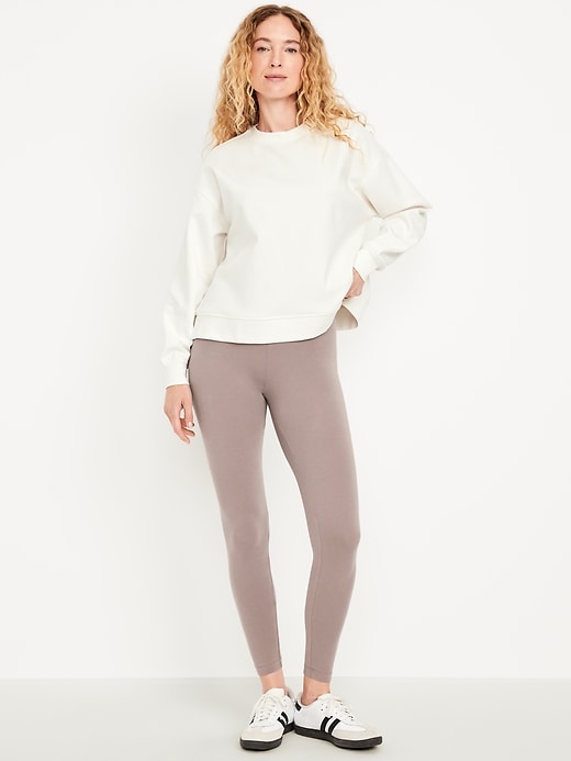 Image number 8 showing, High-Waisted Jersey Fashion Layering Leggings