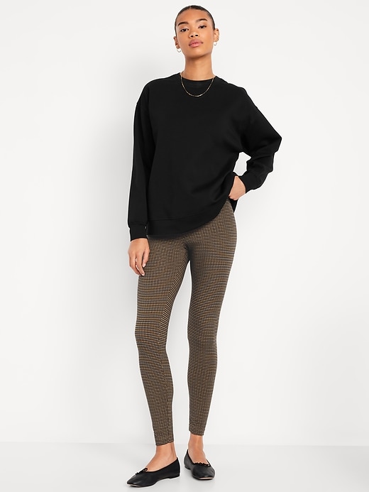 View large product image 1 of 3. High-Waisted Jersey Fashion Layering Leggings