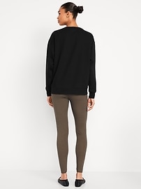 Image number 2 showing, High-Waisted Jersey Fashion Layering Leggings