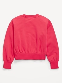 View large product image 3 of 3. Favorite Fleece Oversized Graphic Sweatshirt for Girls