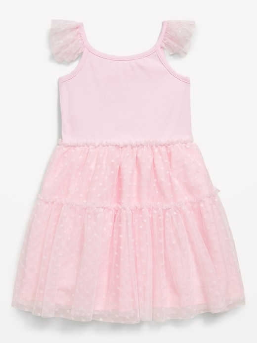 Voir une image plus grande du produit 2 de 2. Robe-camisole ajustée et évasée à tutu pour toute-petite fille