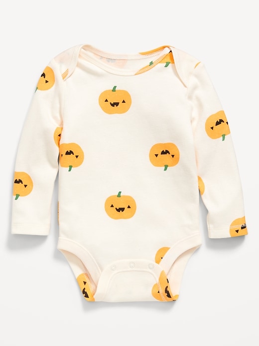 View large product image 1 of 3. Printed Unisex Long-Sleeve Bodysuit for Baby