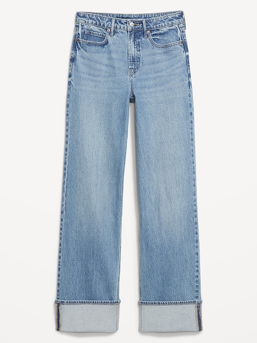 Image number 1 showing, Extra High-Waisted Wide-Leg Jeans