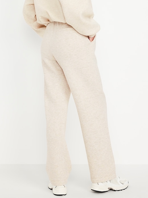 Image number 2 showing, High-Waisted Bounce Fleece Trouser Sweatpants