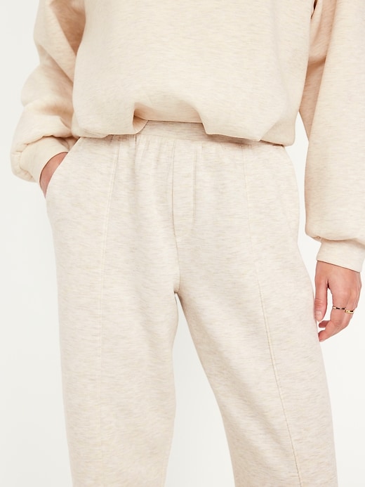 Image number 3 showing, High-Waisted Bounce Fleece Trouser Sweatpants