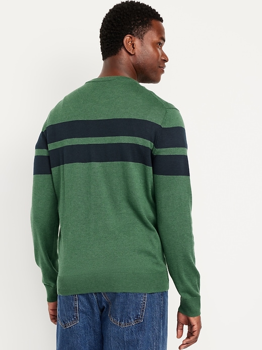 Image number 2 showing, Chest-Stripe Crew-Neck Sweater