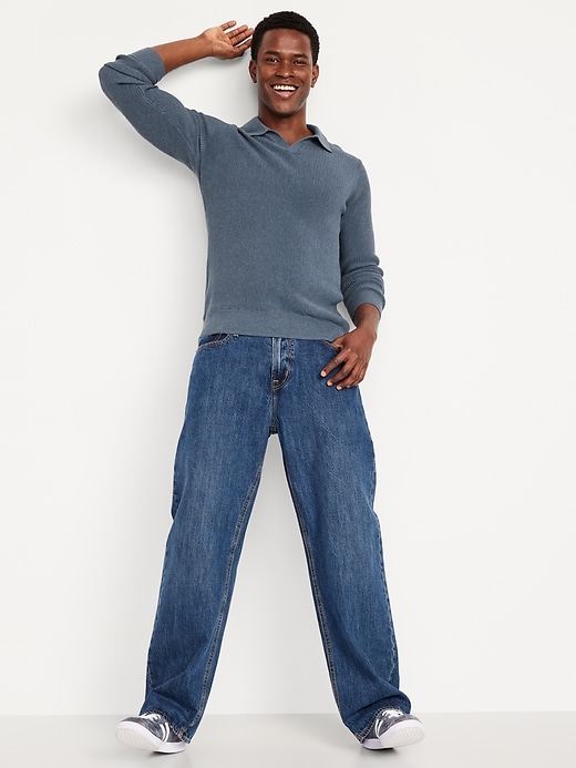 Image number 3 showing, Long-Sleeve Sweater-Knit Polo