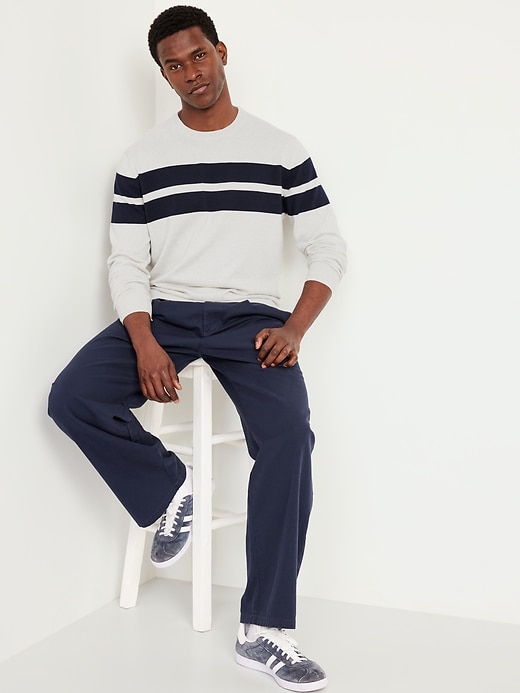 Image number 3 showing, Chest-Stripe Crew-Neck Sweater