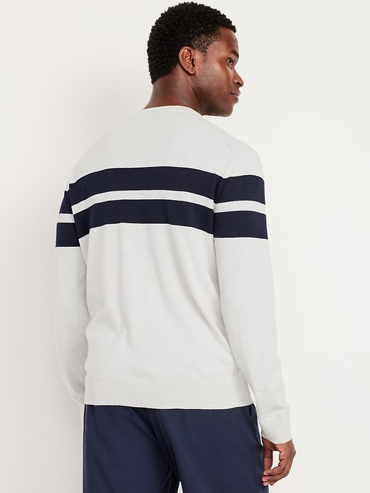 Image number 2 showing, Chest-Stripe Crew-Neck Sweater
