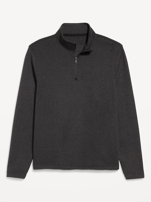 Image number 4 showing, Sweater-Knit Fleece Quarter-Zip Pullover