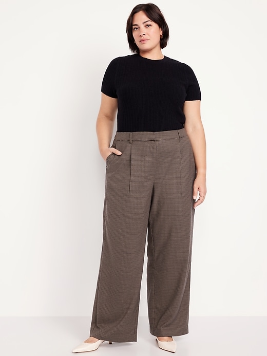 Image number 6 showing, Extra High-Waisted Taylor Wide-Leg Trouser Pants