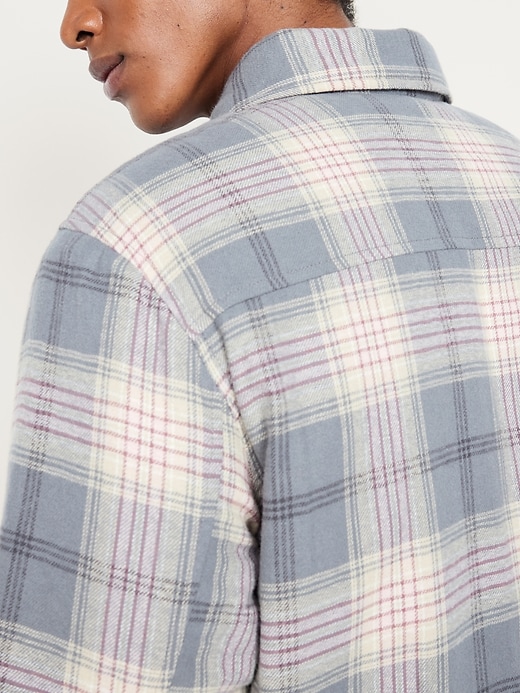 Image number 5 showing, Insulated Cropped Flannel Shacket
