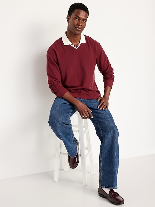 Image number 3 showing, Loose Fit Pique Polo