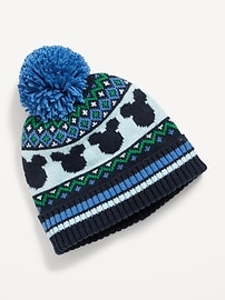 Image number 1 showing, Disney© Mickey Mouse Pom-Pom Beanie for Toddler Boys