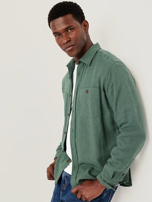 L'image numéro 3 présente Chemise en flanelle à poche