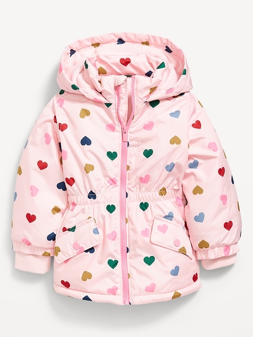 Image number 1 showing, Water-Resistant Snow Jacket for Toddler Girls