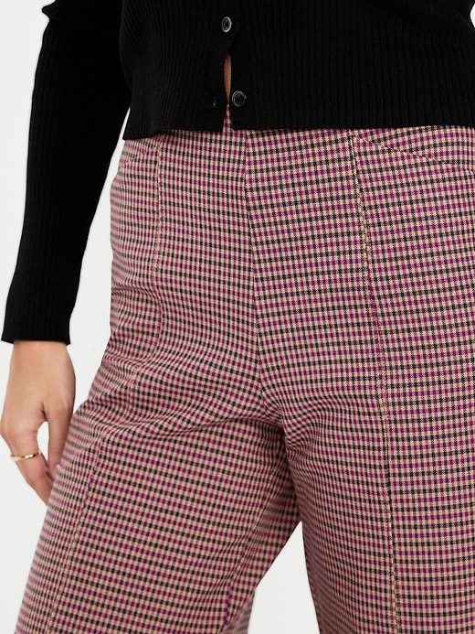 Image number 4 showing, High-Waisted Pull-On Pixie Wide-Leg Pants