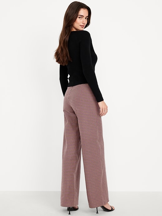 Image number 3 showing, High-Waisted Pull-On Pixie Wide-Leg Pants