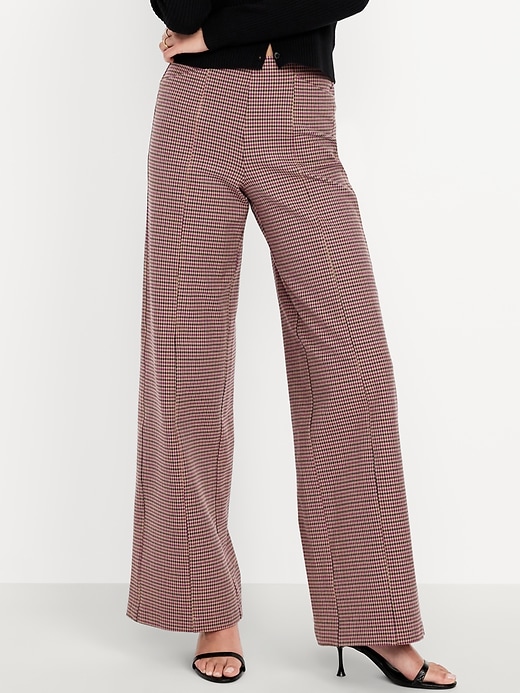 Image number 2 showing, High-Waisted Pull-On Pixie Wide-Leg Pants