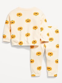 View large product image 4 of 4. Printed French Terry Sweatshirt and Pants Set for Baby