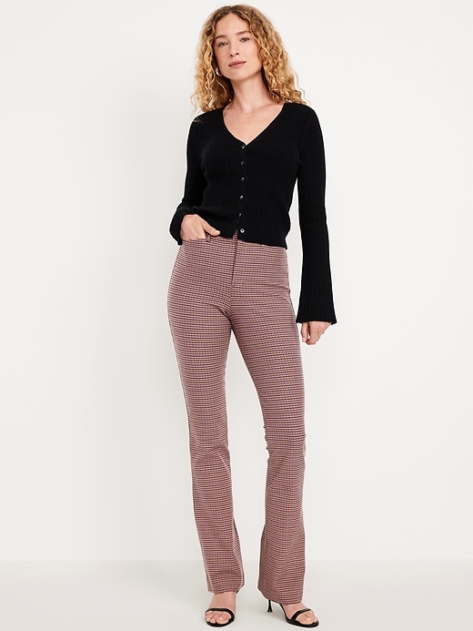 Image number 1 showing, High-Waisted Pixie Flare Pants