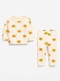 View large product image 3 of 4. Printed French Terry Sweatshirt and Pants Set for Baby