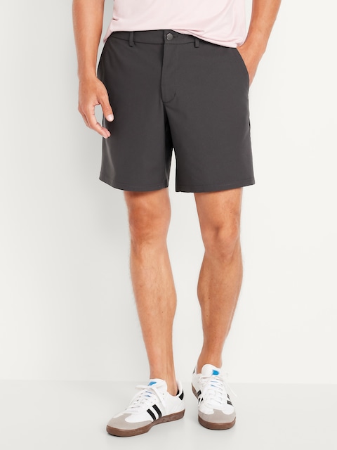 Short chino Tech hybride, entrejambe de 20 cm - Panthère