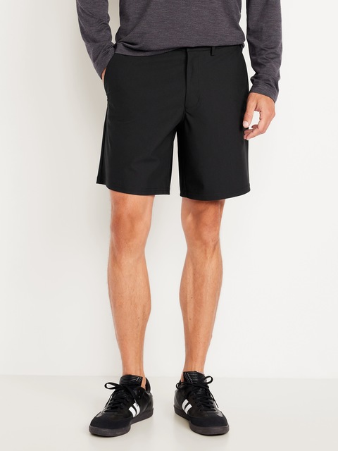 Short chino Tech hybride, entrejambe de 20 cm - Noir De Jais