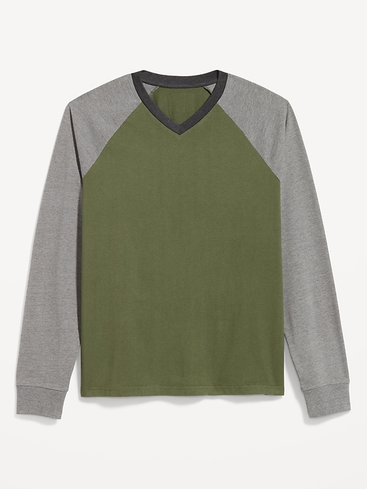 Image number 4 showing, Heavyweight V-Neck Raglan T-Shirt