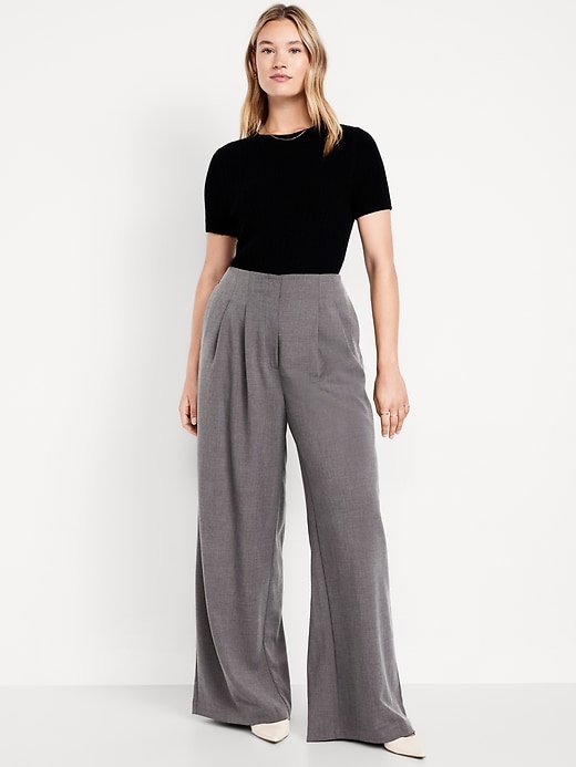 Image number 6 showing, Extra High-Waisted Super Wide-Leg Pants