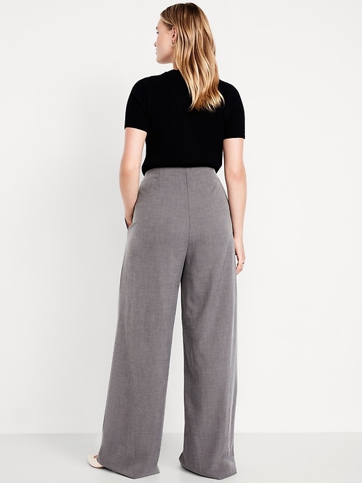 Image number 7 showing, Extra High-Waisted Super Wide-Leg Pants