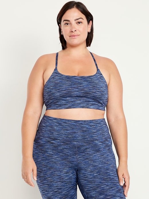 Image number 7 showing, Light Support Space-Dye Racerback Sports Bra