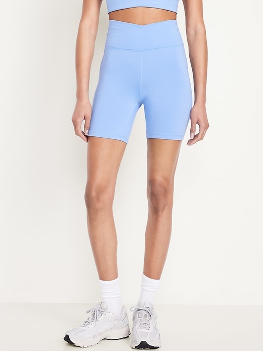 Image number 1 showing, Extra High-Waisted CloudComfy Biker Shorts -- 6-inch inseam